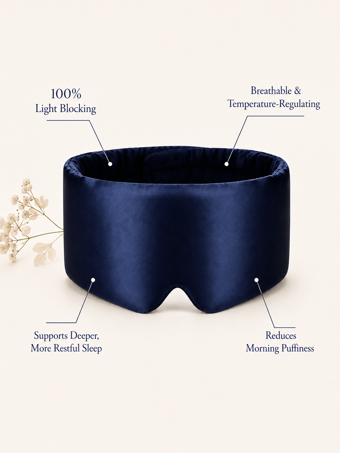 Adjustable Silk Eye Mask for Rest
