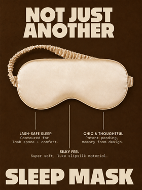 Reversible Satin Sleep Eye Mask with Light Blocking