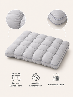 Quilted Cloud Cervical Pillow